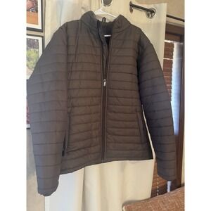 The American West Men's Brown Puffer Coat Size XL Made In USA